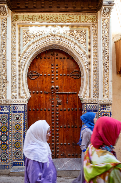 Women walk through the Medina in Fez Morocco Digital Download