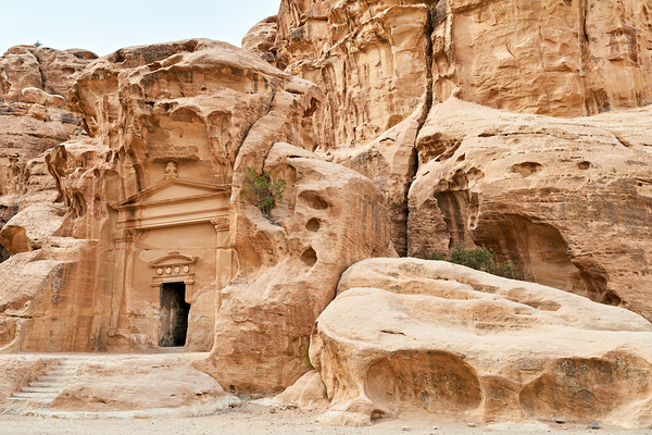 Exploring Little Petra archaeological site in Jordan Digital Download