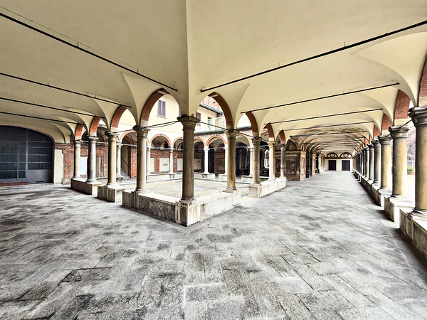 Santa Maria alla Fontana church cloister in Milan Italy with a Digital Download