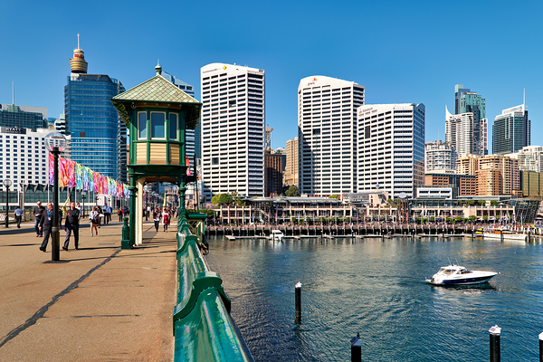 Sydney Harbour with boats and buildings on a sunny day. Digital Download