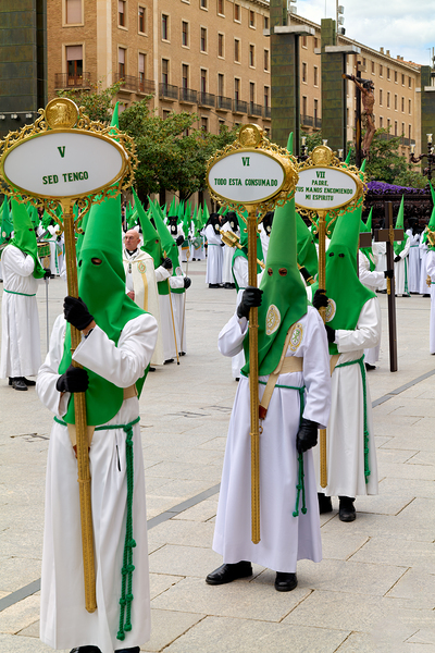 Zaragoza. Saragossa. Aragon. Spain.  Processions of the Easter Holy Week Digital Download