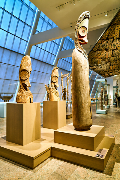 Oceanic art displayed in the Metropolitan Museum of Art in Manha Digital Download