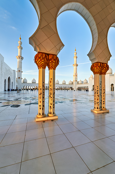Visit to Sheikh Zayed Grand Mosque in Abu Dhabi at dawn Digital Download