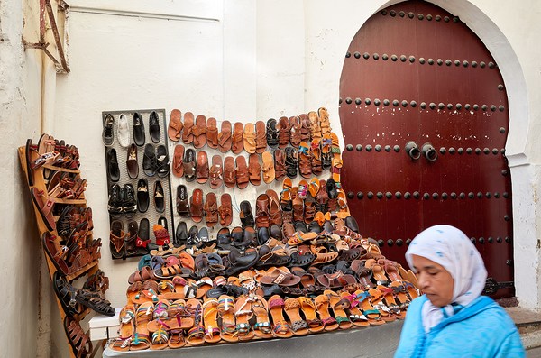 Moroccan slippers for sale in the Medina of Fez Digital Download