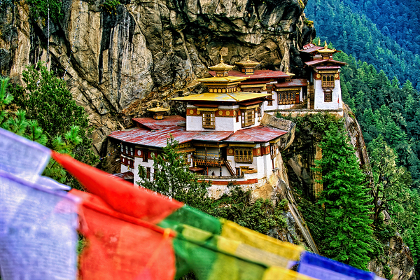 Bhutans Tigers Nest Monastery cliffside architecture prayer  Digital Download