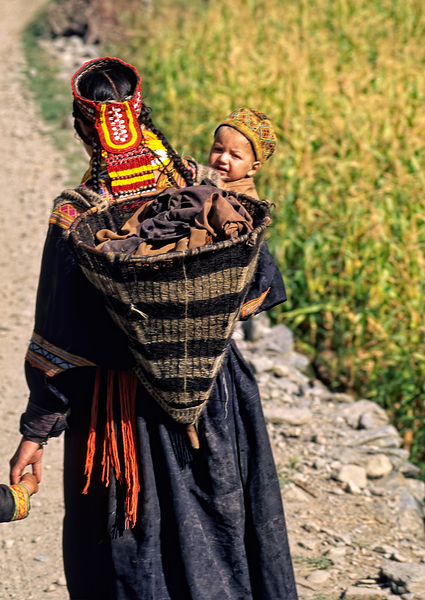 Life in kalash village of bumburet valley with a child Digital Download