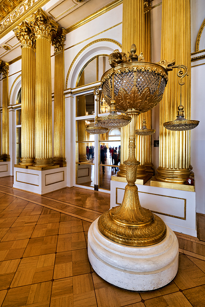 Golden candelabrum in the Winter Palace Hermitage Museum Digital Download