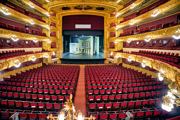 Gran Teatre del Liceu displays empty seats before a performance Digital Download