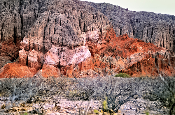 Colorful eroded rock formations in Quebrada de las Conchas Arge Digital Download