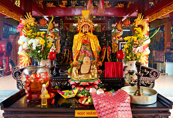 Visit to a Buddhist temple in Ho Chi Minh City Vietnam Digital Download