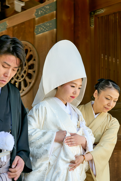Traditional wedding ceremony at Meiji Jingu Shinto shrine in Tok Digital Download