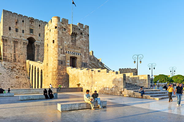 Visit to Citadel of Aleppo in Syria during evening light Digital Download