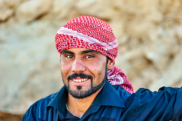 Young man in Syria smiles during a sunny day outdoors Digital Download