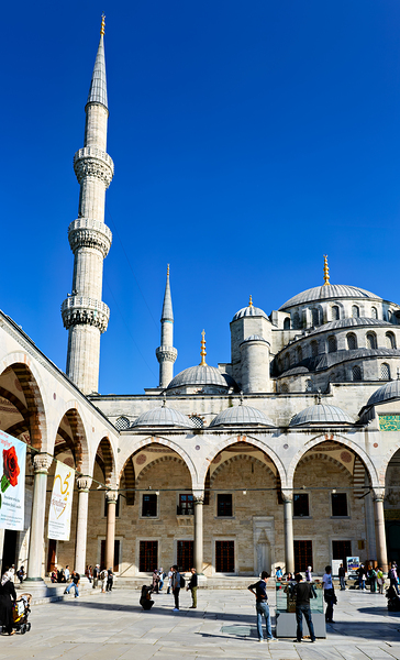Visit to Blue Mosque in Istanbul on a sunny day Digital Download