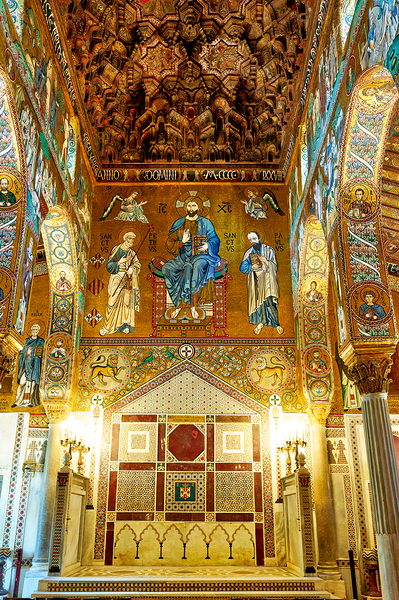 Cappella Palatina in Palermo shows historic art and architecture Digital Download