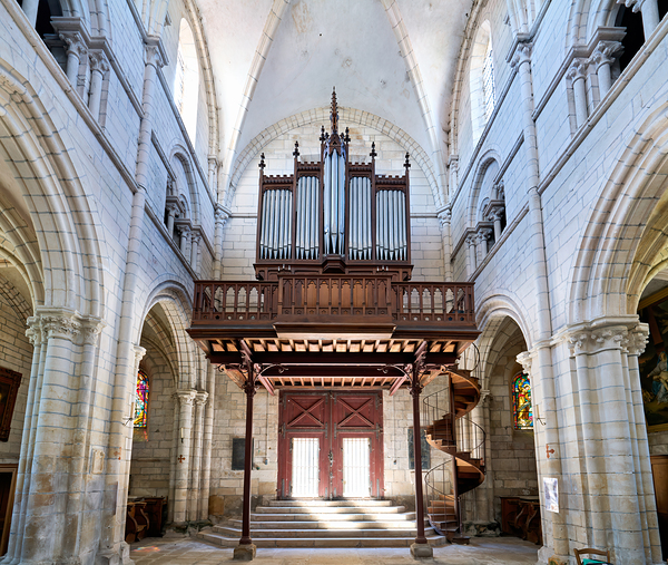 Collegiale Saint Martin church interior in Chablis Burgundy Fran Digital Download
