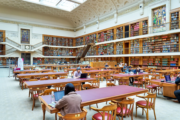 People study in the grand reading room of Mitchell Library in Sy Digital Download