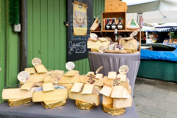Cheese display at Viktualienmarkt in Munich Germany Digital Download