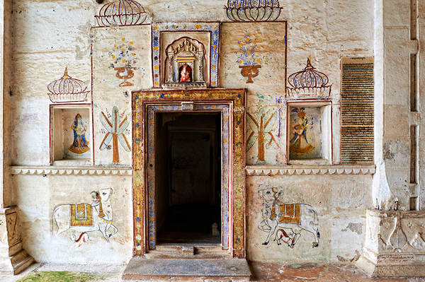 Decorations and paintings at Taragarh Fort in Bundi Rajasthan Digital Download