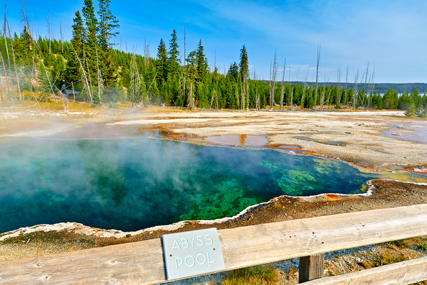 Visit Abyss Pool in Yellowstone National Park for a unique view Digital Download