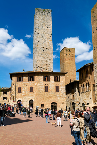 Visit to San Gimignano in Tuscany at Piazza del Duomo Digital Download
