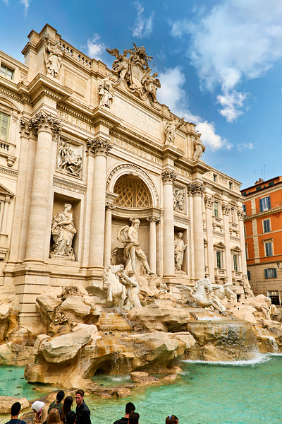 Visit to trevi fountain in rome lazio italy Digital Download