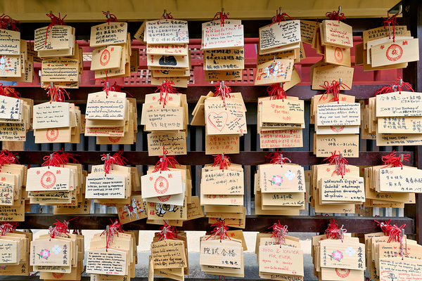 Wishes and invocations at Senso Ji Temple in Tokyo Digital Download