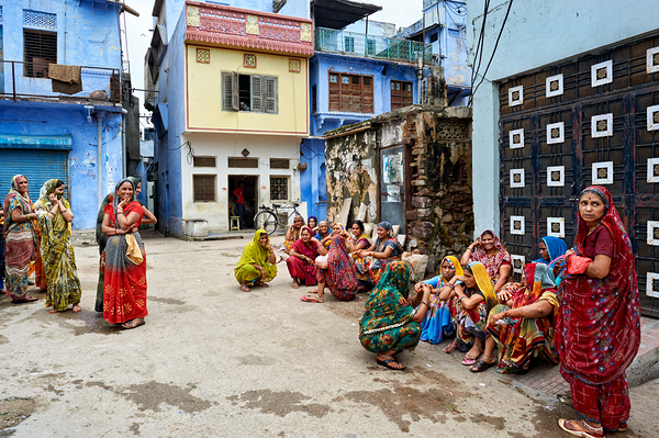 Women gather in Bundi Rajasthan during a community outing Digital Download