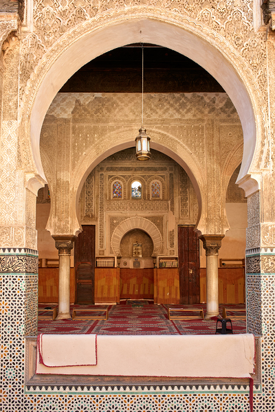 Visit Bou Inania Madrasa in Fez Morocco during the day Digital Download