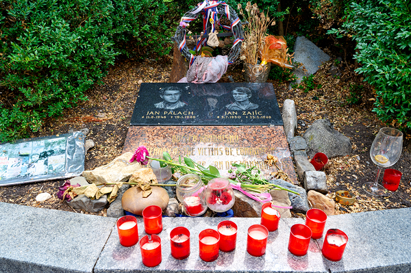 Memorial for Jan Palach and Jan Zajíc victims of communism. Digital Download