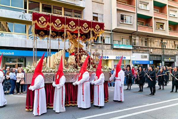 Zaragoza. Saragossa. Aragon. Spain.  Processions of the Easter Holy Week Digital Download