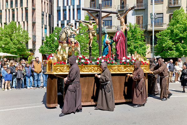 Zaragoza. Saragossa. Aragon. Spain.  Processions of the Easter Holy Week Digital Download