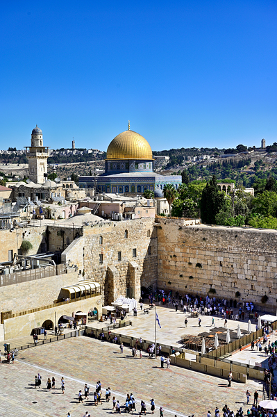 View of Temple Mount and surrounding area in Jerusalem Israel Digital Download
