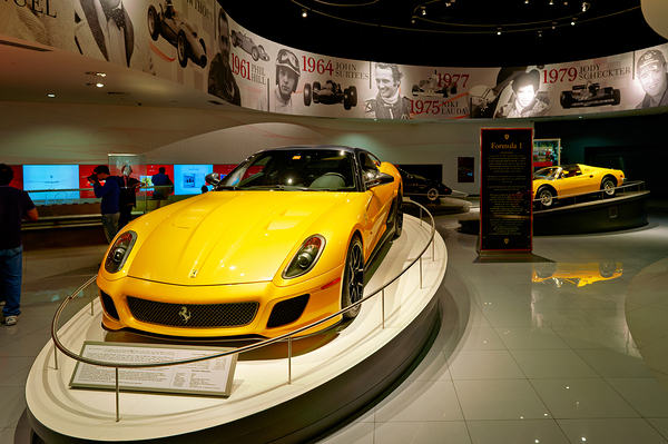 Ferrari showcase at Ferrari World amusement park in Abu Dhabi Digital Download