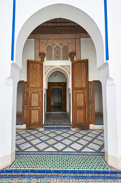 Visit Bahia Palace in Marrakesh Morocco during the day Digital Download