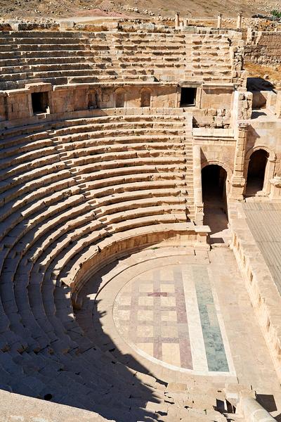 Exploring the theater of Gerasa in Jerash Jordan Digital Download