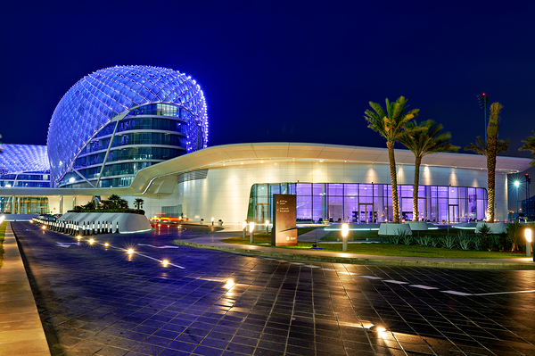 Explore W Abu Dhabi Yas Island at night in Abu Dhabi Digital Download