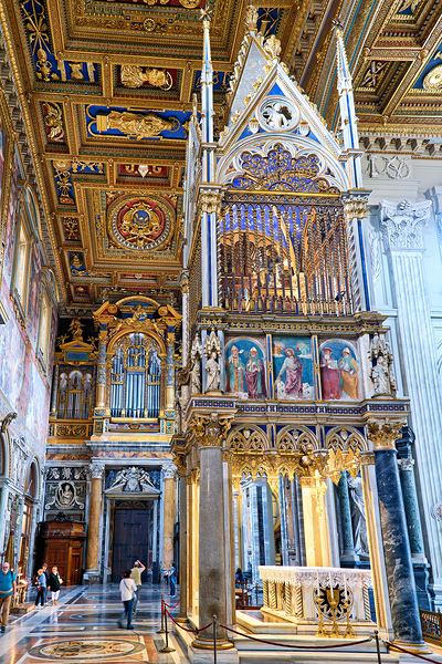 Visit to the Archbasilica Cathedral in Rome Italy during the day Digital Download