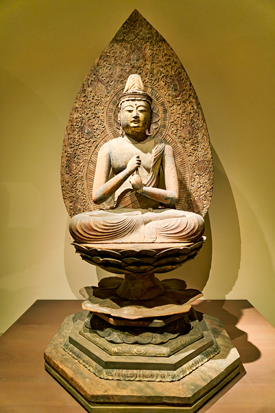 Sculpture of buddha in asian art gallery in metropolitan museum  Digital Download