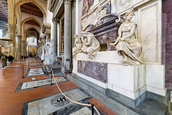Michelangelos tomb at Basilica di Santa Croce in Florence Italy Digital Download