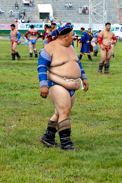 Wrestling at Naadam festival in Ulaanbaatar Mongolia Digital Download