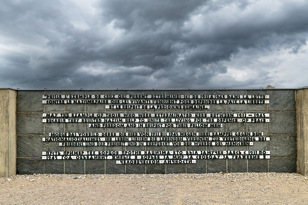 Memorial wall at Dachau concentration camp in Munich Germany Digital Download