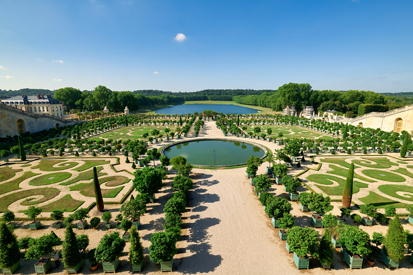 View of the gardens at Palace of Versailles in Paris France Digital Download