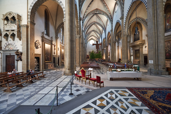 Santa Maria Novella church interior in Florence Tuscany Italy Digital Download