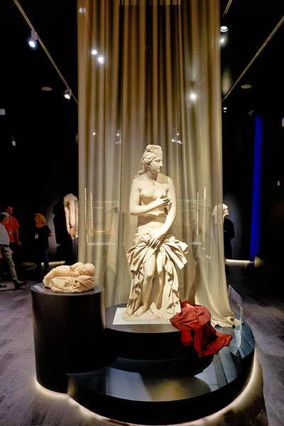 People walk around the National Archaeological Museum in Athens  Digital Download