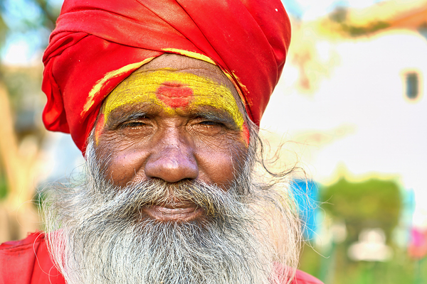 Portrait of holy man sadhu in Orchha Madhya Pradesh India Digital Download