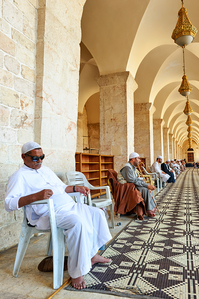 Sitting and waiting at a mosque in Aleppo Syria Digital Download