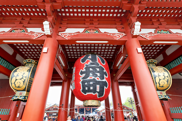 Senso ji temple entrance in Asakusa Tokyo during busy visiting  Digital Download