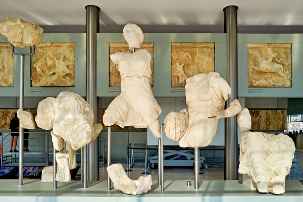 Sculptures at the acropolis museum in athens greece Digital Download