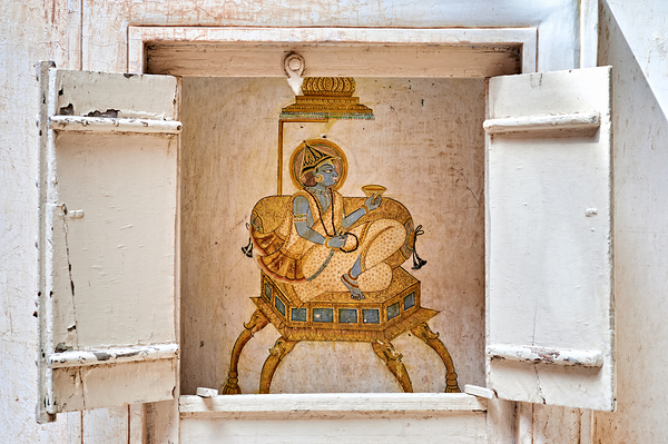 Artwork of a seated figure in Mehrangarh Fort Jodhpur Rajastha Digital Download